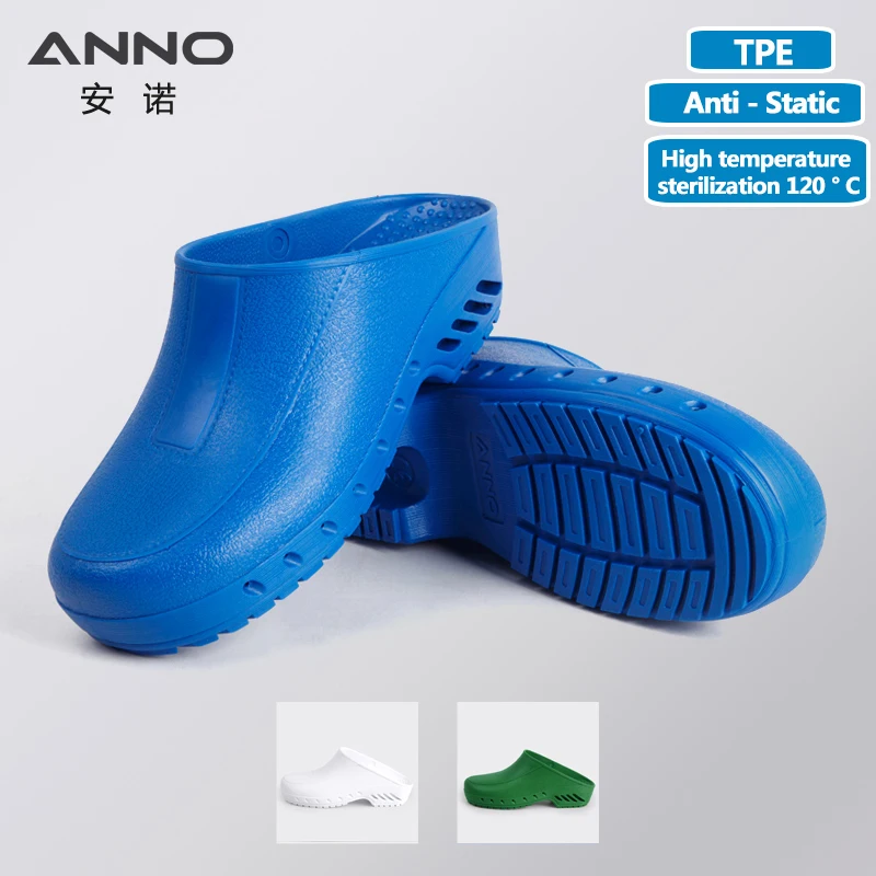 

ANNO Anti-Static Medical Clogs TPE Hospital Nurse Shoes Wear Resistant Anti-Static Work Clogs for Men Women Surgical Shoes