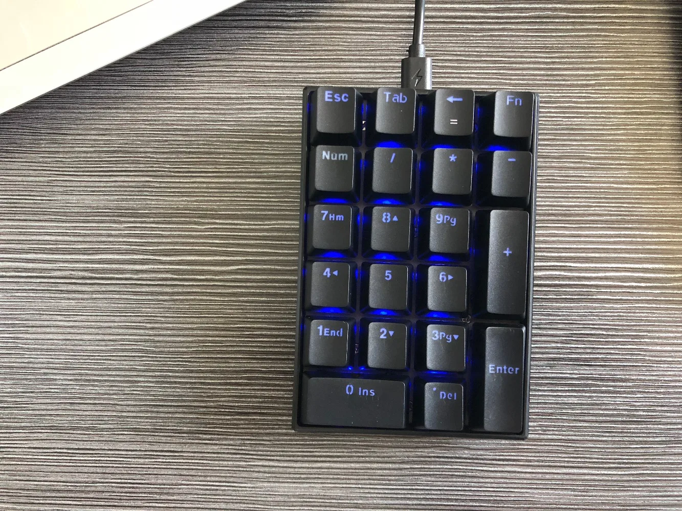 Новинка Motospeed K23 USB Проводная цифровая механическая клавиатура с переключателем Kailh Box Черный Синий светодиодный ноутбук с 21 клавишей подсветки