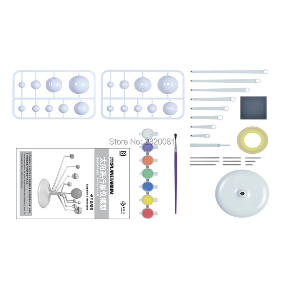 Горячая солнечная система nine planetarium DIY toys science model kit обучающая и астрономическая