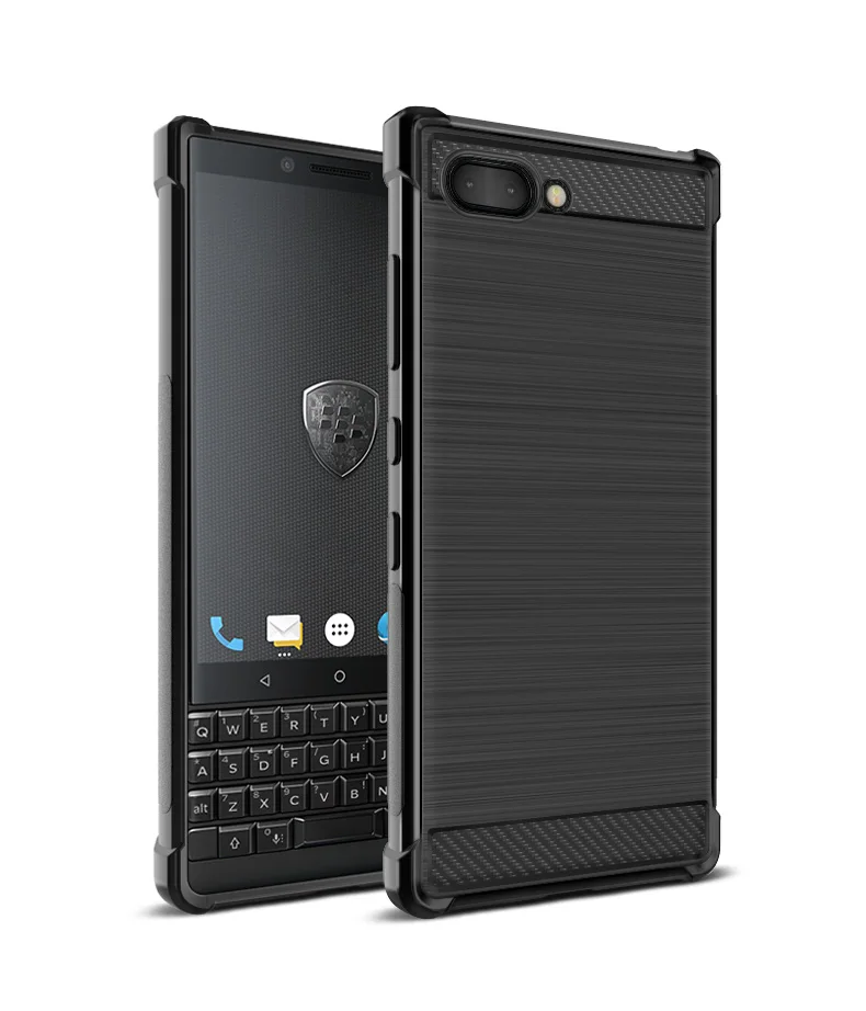IMAK Для BlackBerry Key2 чехол Vega из углеродного волокна Противоударная мягкая Задняя накладка чехла из ТПУ для BlackBerry Keytwo