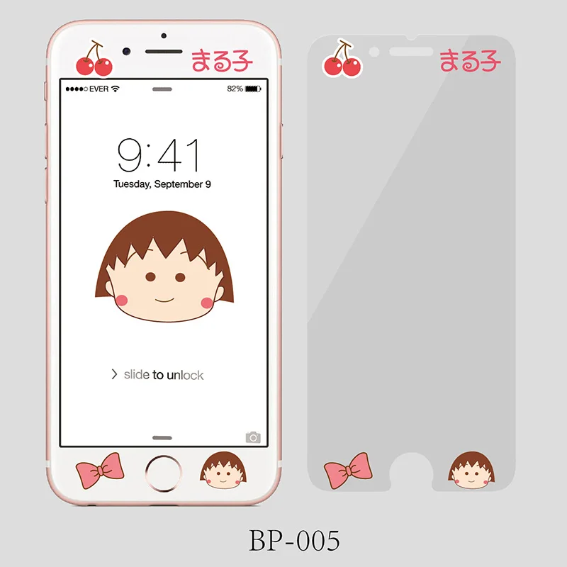 Renda Милая Мелодия одна деталь Sakura momoko Doraemon для iPhone 6 6 S 7 8 Plus Закаленное стекло протектор экрана закругленные края 2.5D