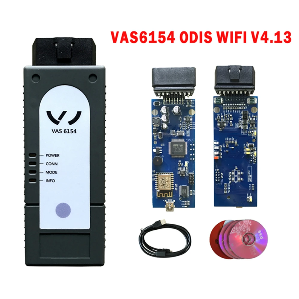 2017 Новый Wifi VAS6154 VAS 6154 ODIS 4 13 VAG Диагностический интерфейс такая же функция как VAS5054A