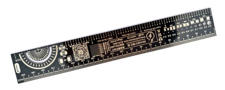 10 шт. Многофункциональный PCB линейка EDA измерительный инструмент Высокая точность транспортир 20 см черный
