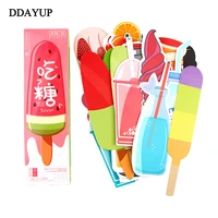 30 pcslot cute kawaii ice cream bookmark gift stationery bookmarks book holder korean funny gift school supplies