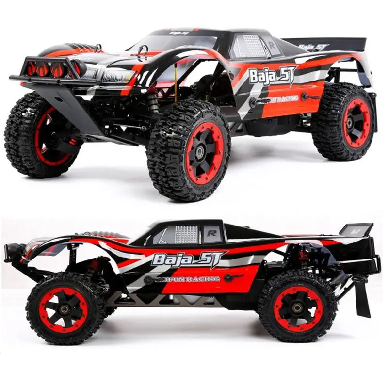 1/5 масштаб Rofan Rovan BAJA 5B 5T 32CC 2T бензиновый двигатель с симметричным рулем 2WD RC