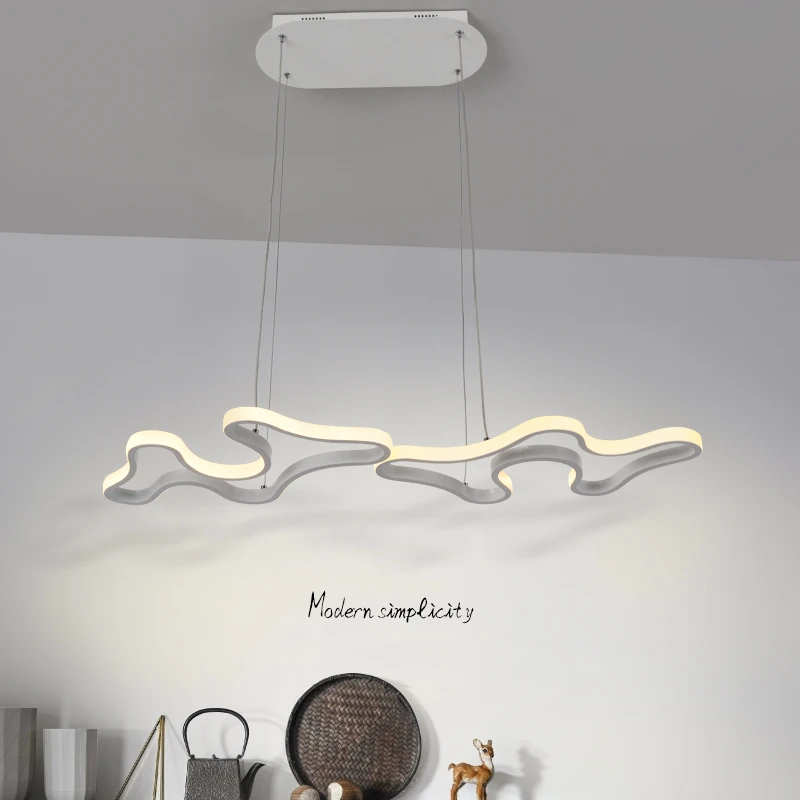 Black or White Modern LED Simple Pendant Lights For Living Room Kitchen Dining room Lustre Lamp Hanging Ceiling Fixtures|Подвесные