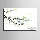 Фотообои с рисунком на холсте весенний свадебный подарок свадебное дерево свадебное украшение сделай сам (включая 6 чернильных цветов)