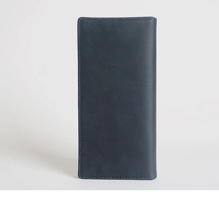 Роскошные мужские кошельки из натуральной кожи, дизайнерский Длинный кошелек, кошелек для денег, карт, телефона, органайзер ручной работы из натуральной коровьей кожи коричневого цвета