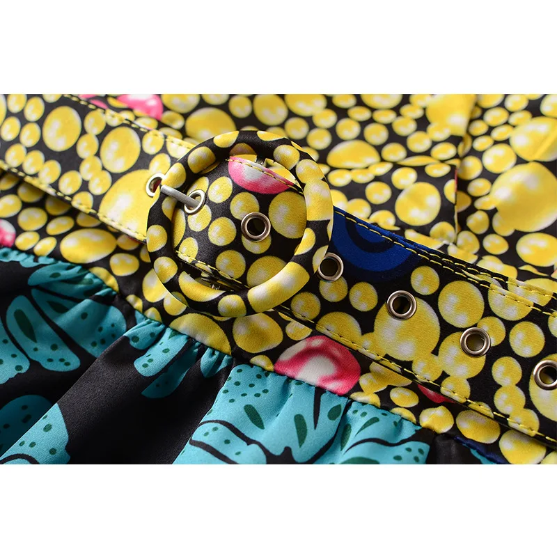 Женские платья с принтом в африканском стиле модная винтажная Цветочная