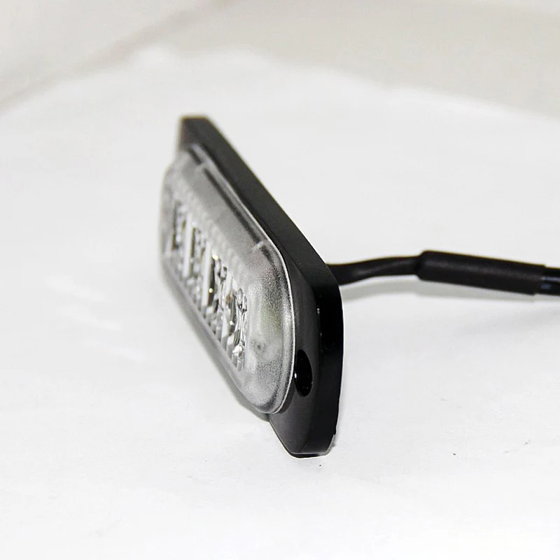 4 светодиодные тонкие боковые фонари для автомобиля грузовика прицепа маячок