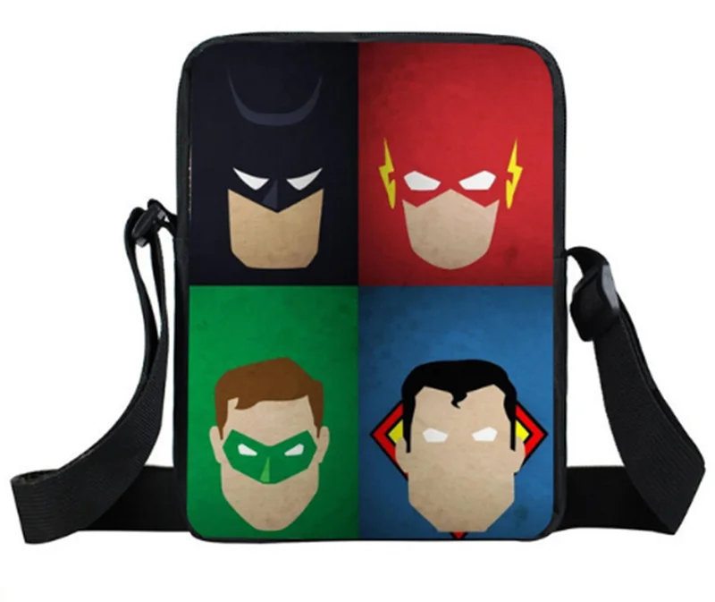 Comics Mini Superhero сумка-мессенджер детская 3D мультяшная сумка через плечо для мальчиков и девочек сумка с изображением дедпула