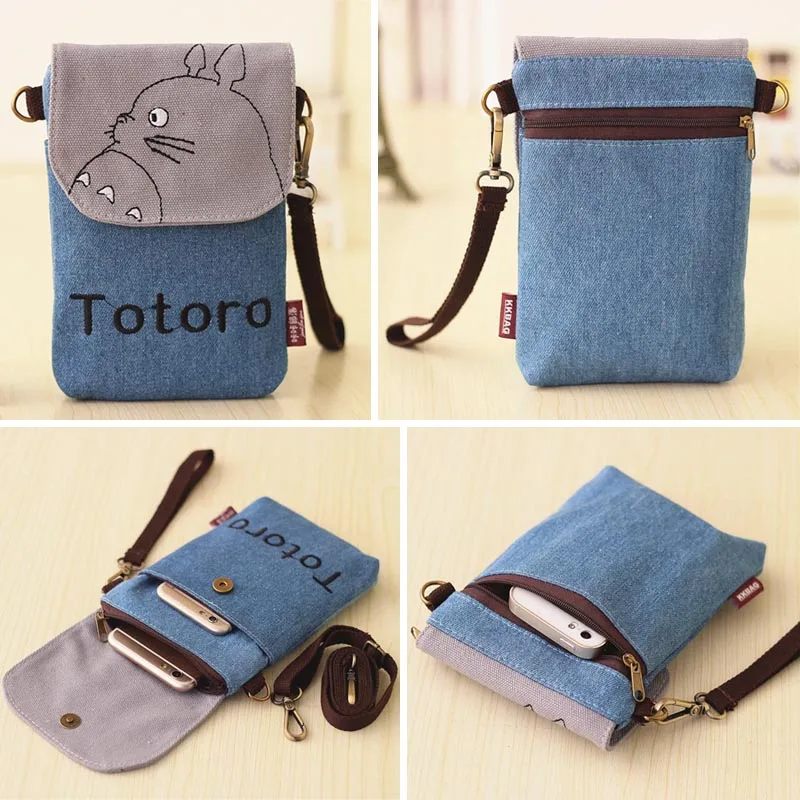 Универсальный холщовый чехол для телефона Тоторо мобильного Xiaomi 3 redmi iPhone 6 6s Plus 5S