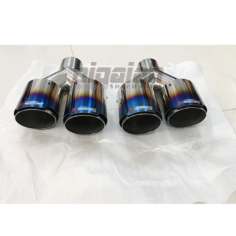 Burnt Blue OUT 304 Нержавеющая вытяжка трубы глушитель наконечники универсальный для грузовика выхлопной наконечник в 2,5 ''OUT 3,5''