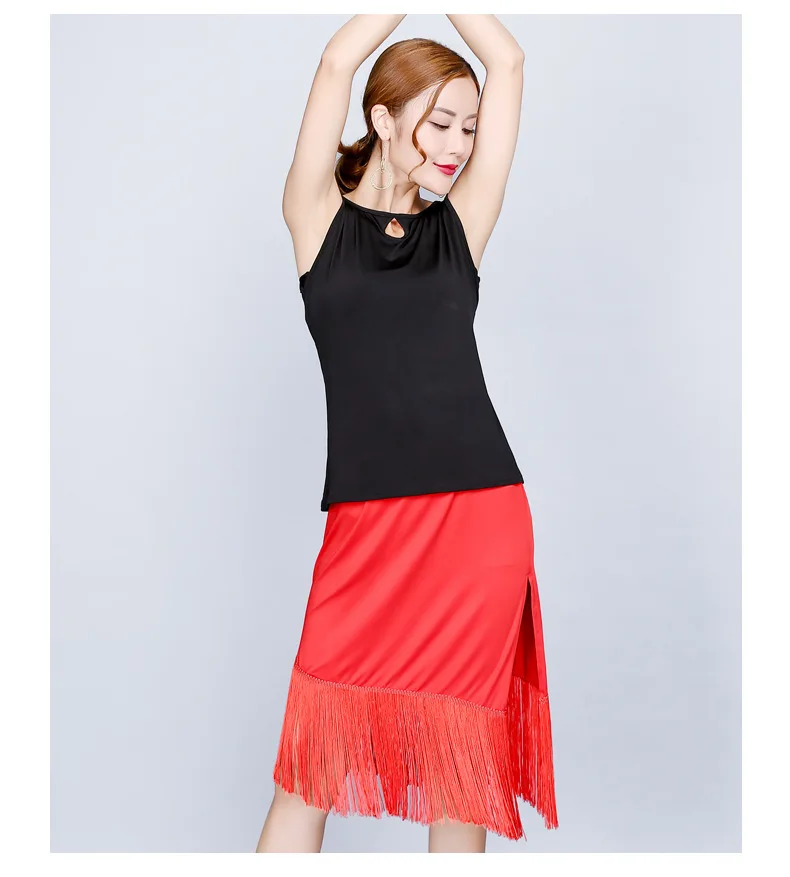 Женская юбка для самбы латинские платья танцев костюмы одежда