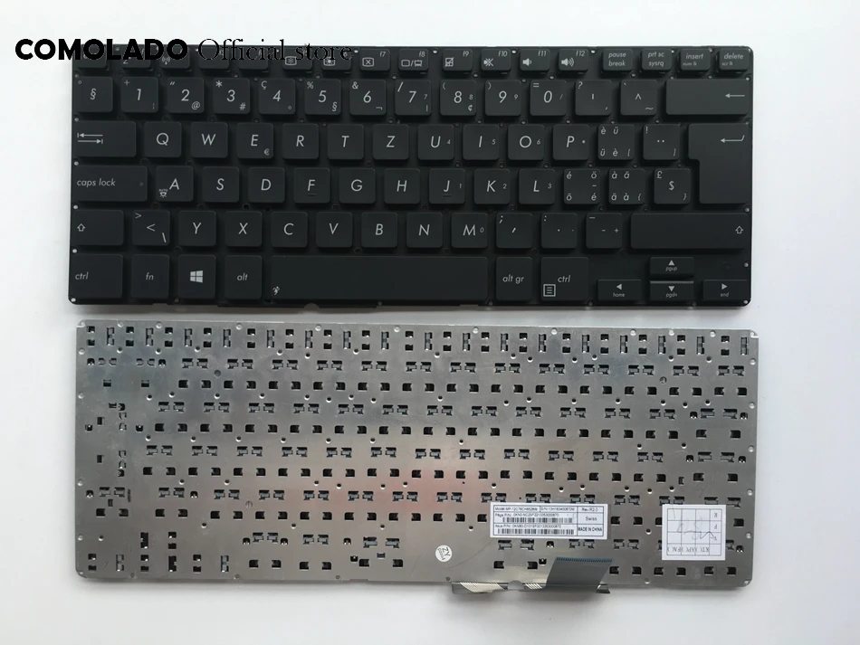 SW Swiss клавиатура для ASUS BU400 BU400V BU400A B400A B33E B23E черная без рамки Раскладка|Клавиатуры