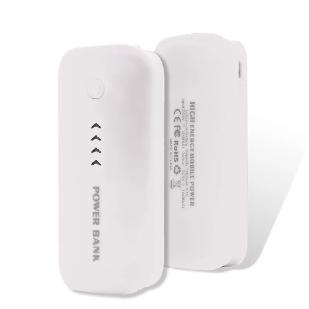6000 mAh батарея портативный светодиодный пластиковый банк питания телефон