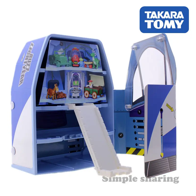 Такара Tomy dream Tomica disney История игрушек Базз Лайтер космический корабль чехол пластиковый детское хранилище для игрушек коробка поп литье под давлением дети безделушка