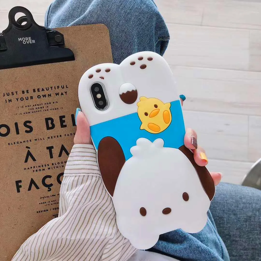 Чехол для телефона EPENA для iphone 11 pro XR XS Max 7 8 plus 6 6S Plus, супер милый 3D мультяшный мягкий чехол для iphone X