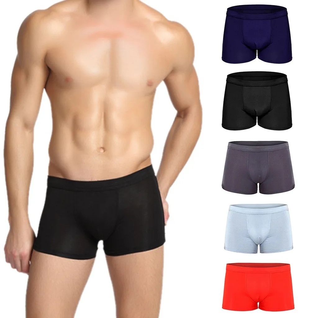 Нижнее белье мужское сексуальное однотонное мягкое дышащее нижнее 2019|Мужские