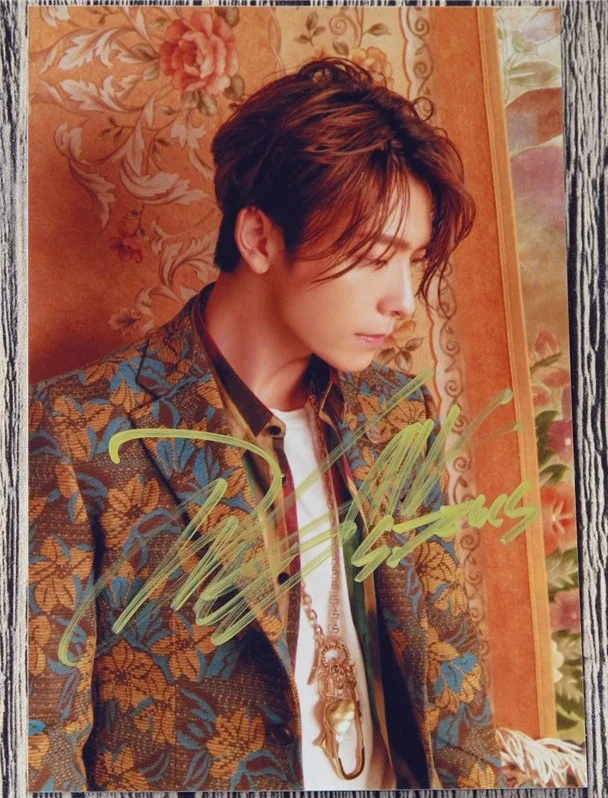 Ручная подписка S.J Super Junior Lee Dong Hae Donghae фото с автографом repackage 6 дюймов 04042017b