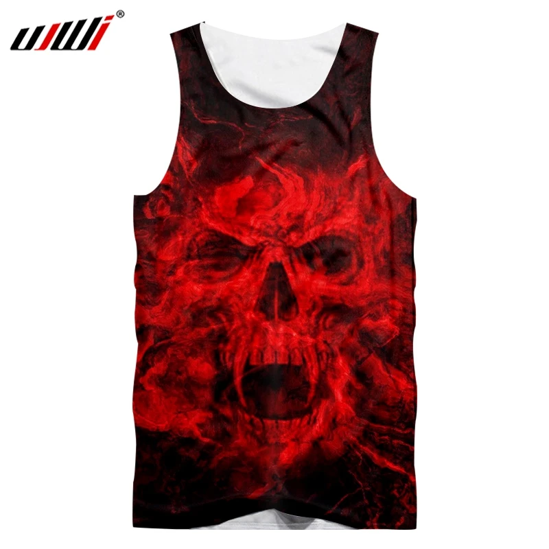 UJWI Бесплатная доставка Для мужчин без рукавов верх с повязкой через шею рисунком