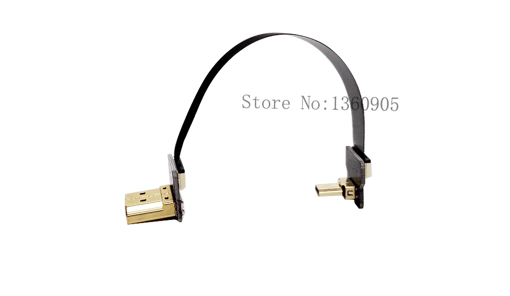 5 см/10 см/15 см/20 см/30 см сверхмягкий плоский кабель HDMI FPV с углом микро вверх и