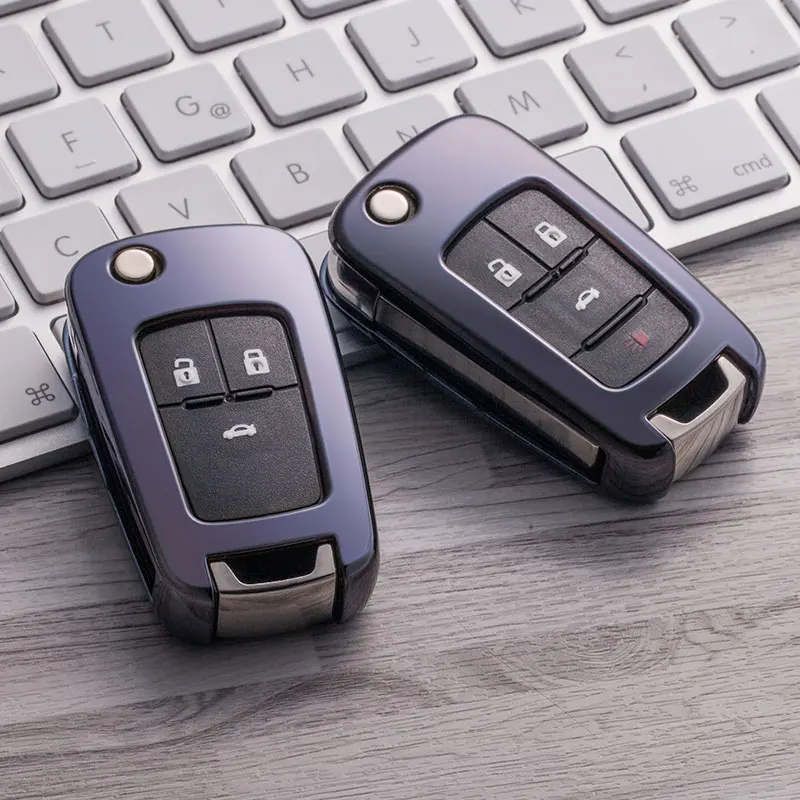 Черный чехол для ключей Fob TPU умный Мягкий защитный Chevrolet Chevy Cruze Sonic|Футляр