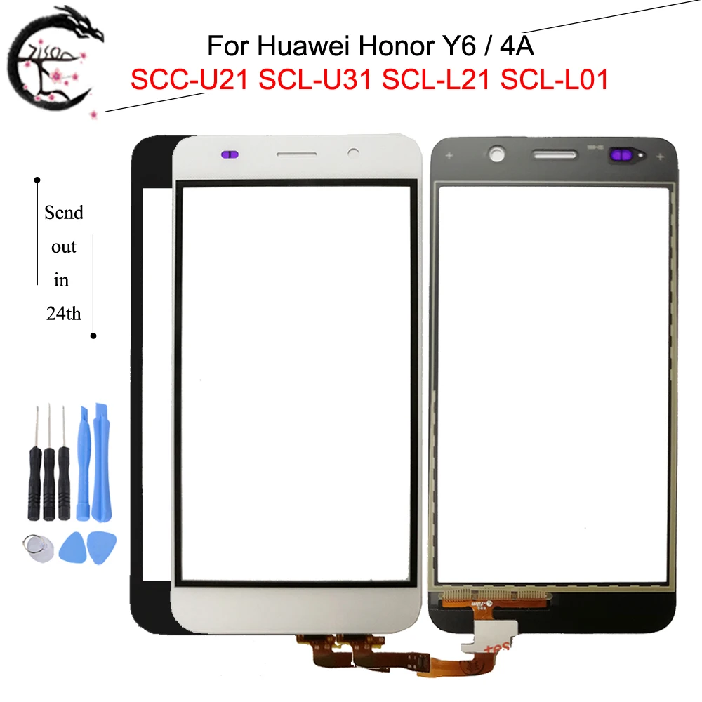 Сенсорная панель для huawei Honor Y6 4A SCC U21 SCL U31 L21 L01 сенсорный экран стекло с гибкий FPC