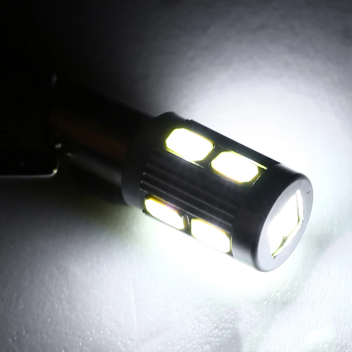 2 шт. BA9S H6W 10SMD Автомобильный светодиодный бортовой светильник лампочки Canbus без