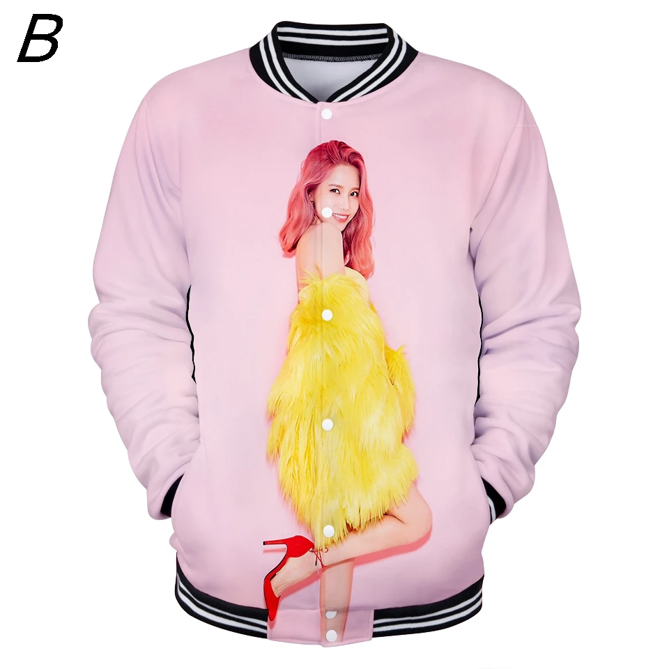 Mamamoo Kawaii Nieuwste Модель 3d куртка Mouwen Kleding Повседневная бейсбольная форма с принтом