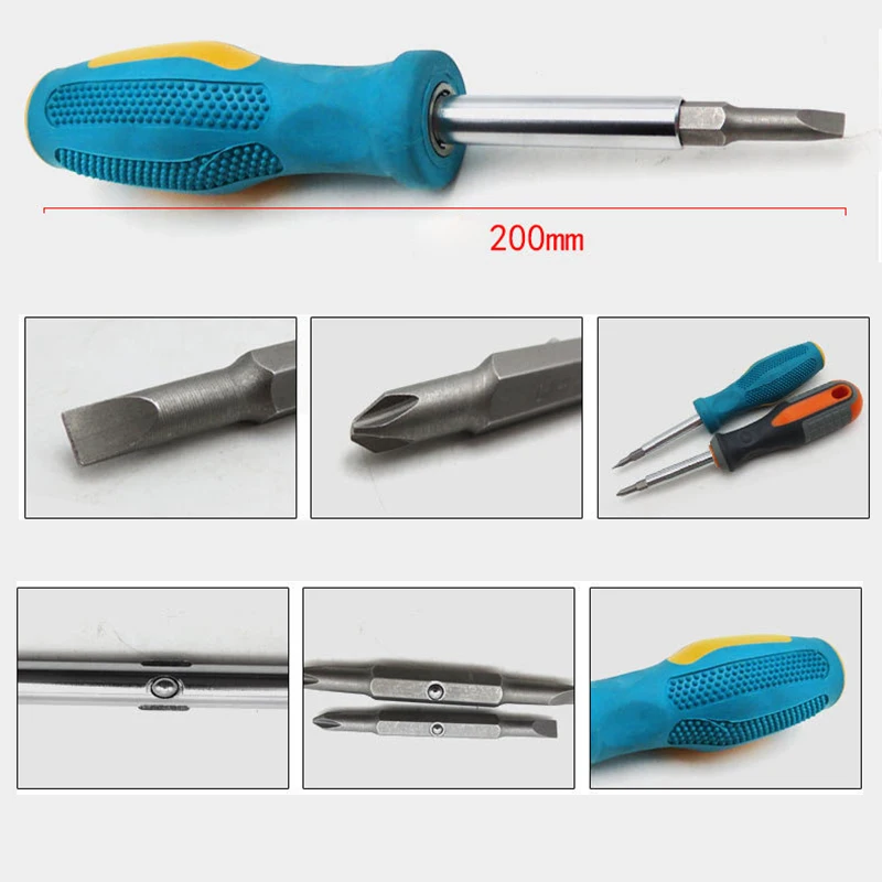 Синий Набор отверток с 4 в 1 Бит Комплект включающий себя перекрестные слова рукав