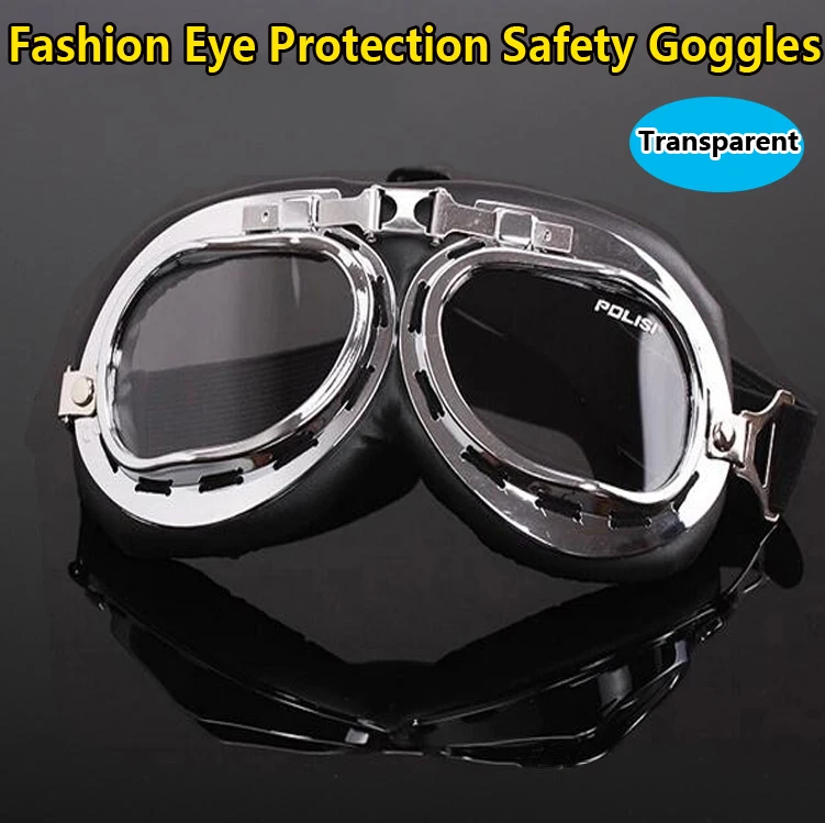 

Free shipping Eye protection Windproof anti-UV Protective transparent lens Safety Glasses fashion safety goggles