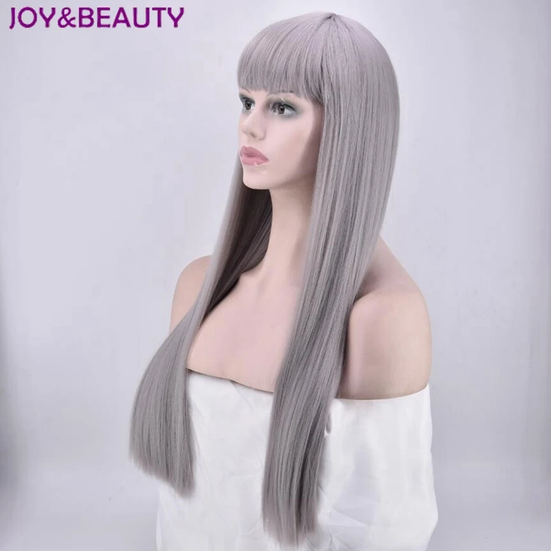 Парики JOY & BEAUTY для женщин Длинные Синтетические волосы серого цвета 26 дюймов