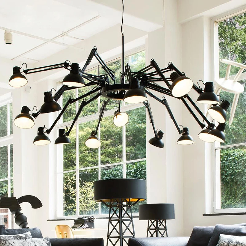 

Retro Vintage Black White Spider Pendant Lamps E27 G80 AC 110/220V Loft Lights Pendant Light hanging lights for home decor