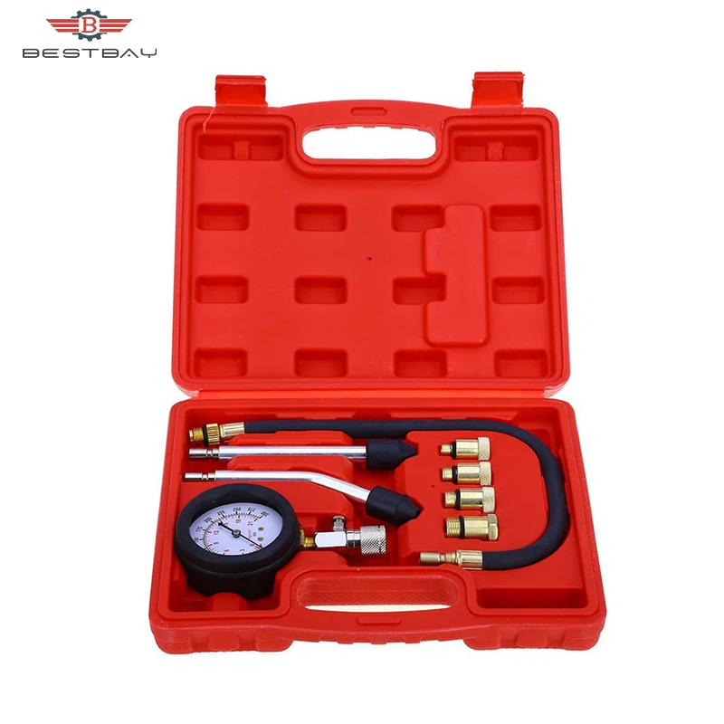 9 шт. измеритель давления в бензиновом двигателе|diagnostic tool|compression testerleakage tester |