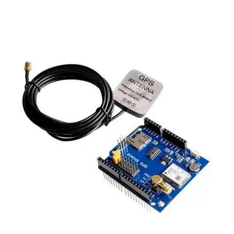 ! 5 шт./лот GPS щит Плата расширения модуль с sd слотом антенной для UNO R3|Интегральные