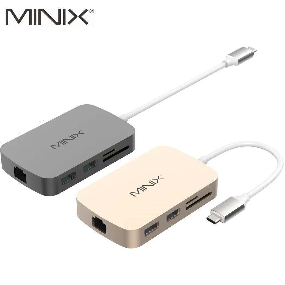 

MINIX NEO C Type-C Multiport Adapter With HDMI-compatible Output 4K Gigabit Ethernet USB-C For Charging Compatible With MacBook