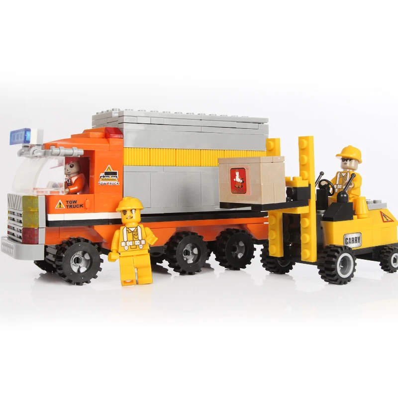 simplebox ausini Building Blocks 29601 freight train Educational &amp enlighten landship shipments Bricks DIY Toys for children | Игрушки и