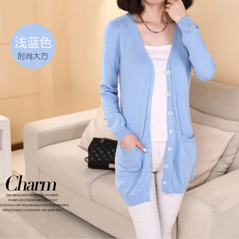 HEE GRAND Ladies Wool Sweaters Autumn 2019 Plus Size 4XL Medium Length Cashmere Cardigans Women Sweater Pocket Outerwear WZL1459 |