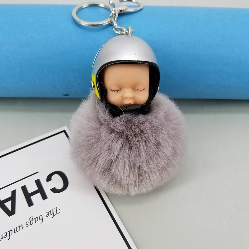 Брелок для ключей с помпоном в виде воздушного шара|keychain fluffy|bag pendantpokemon keychain |