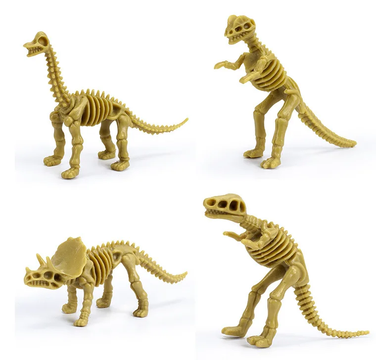 

12pcs/lot Alpinia Oxyphylla Toy Dinosaur Model Environmental Protection PVC Archaeology Excavate Skeleton Action Figure Dolls