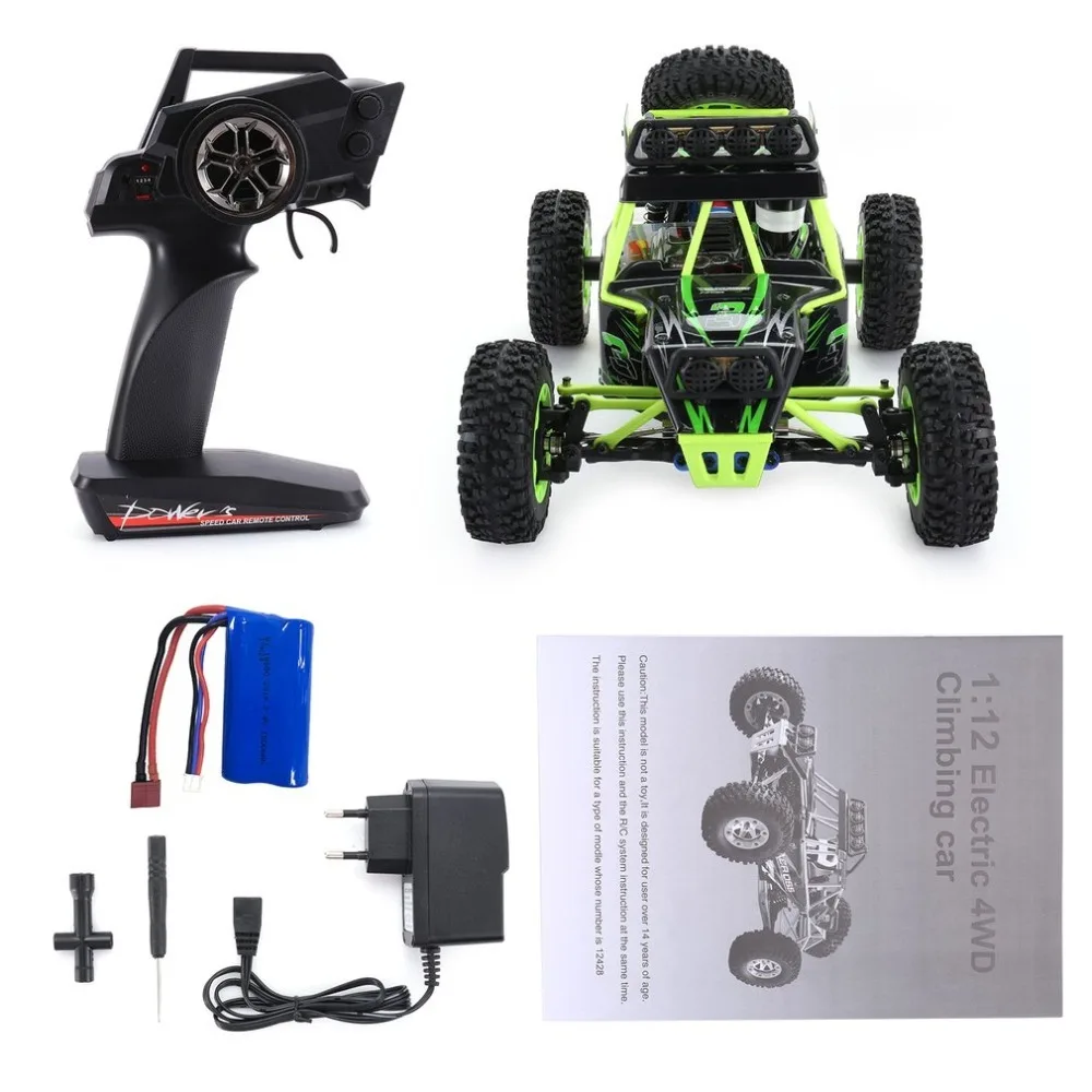 Wltoys 12428 1/12 2 4 г 4WD высокая скорость 50 км/ч Электрический матовый гусеничный