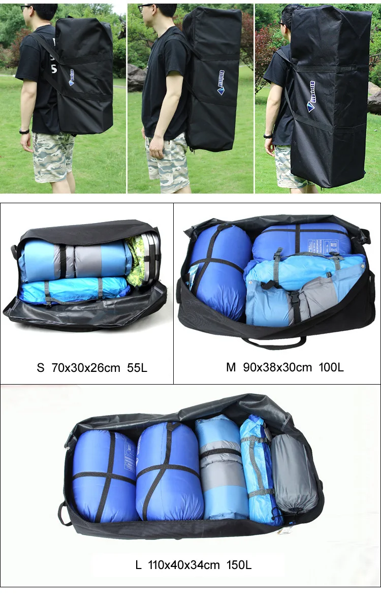 Bluefield 55L/100L/150L рюкзак для альпинизма, кемпинга, багажа, большой емкости, водостойкий, для велоспорта, пешего туризма, багажа