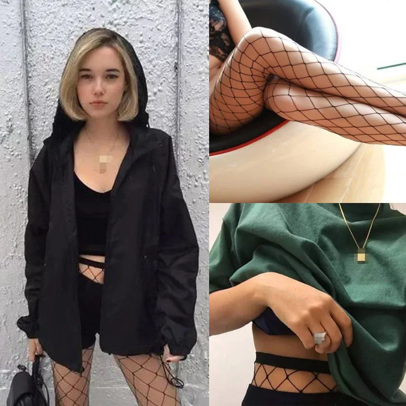 

New Stylish Women clohthes Ladies Lace Black Mesh Fishnet Net Pattern Spandex Pantyhose Stockings one pairs