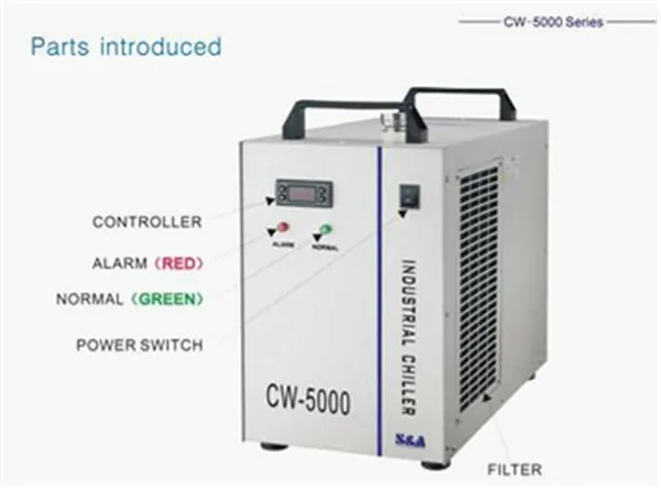

1pc Industrial Laser Water Chiller CW-5000DG 220V 50/60HZ industrial chiller