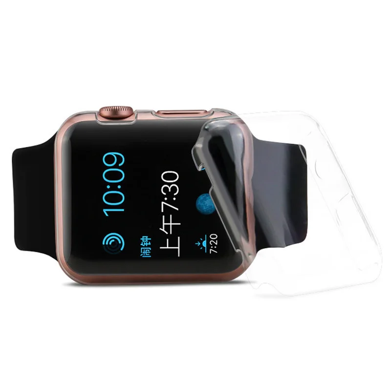 BBSW ультра тонкий жесткий пластиковый прозрачный защитный чехол для iWatch Apple Watch