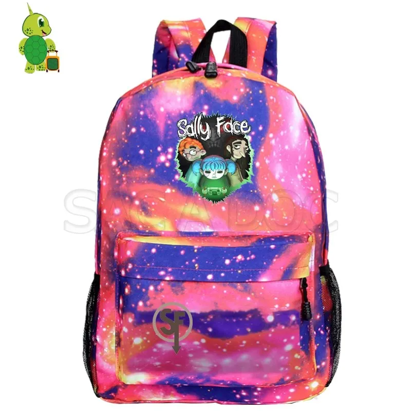 2 Sally Face Mochila рюкзак с рисунком галактики пространства для подростков, школьные сумки для женщин и мужчин, рюкзак для ноутбука, рюкзак для путешествий, детские сумки для книг - Цвет: 2