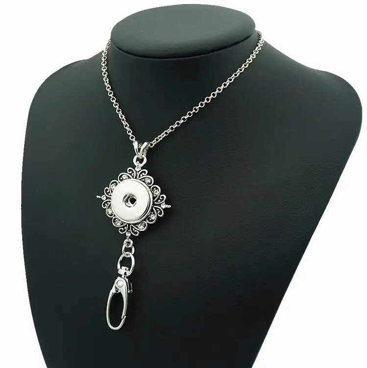 Mix 18mm Metal Ginger Snap Button Badges Pendant Necklace Flower Lanyard Fit Jewelry Charms 8PCS | Украшения и аксессуары