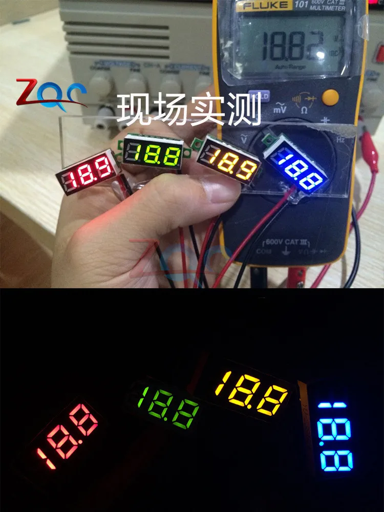 0,28 ''2,5 V-30 в, 12 В, 24 В постоянного тока, Мини светодиодный DC Цифровой вольтметр Напряжение метр Панель вольт метр тестер детектор мониторы 2 провода авто мобильного телефона