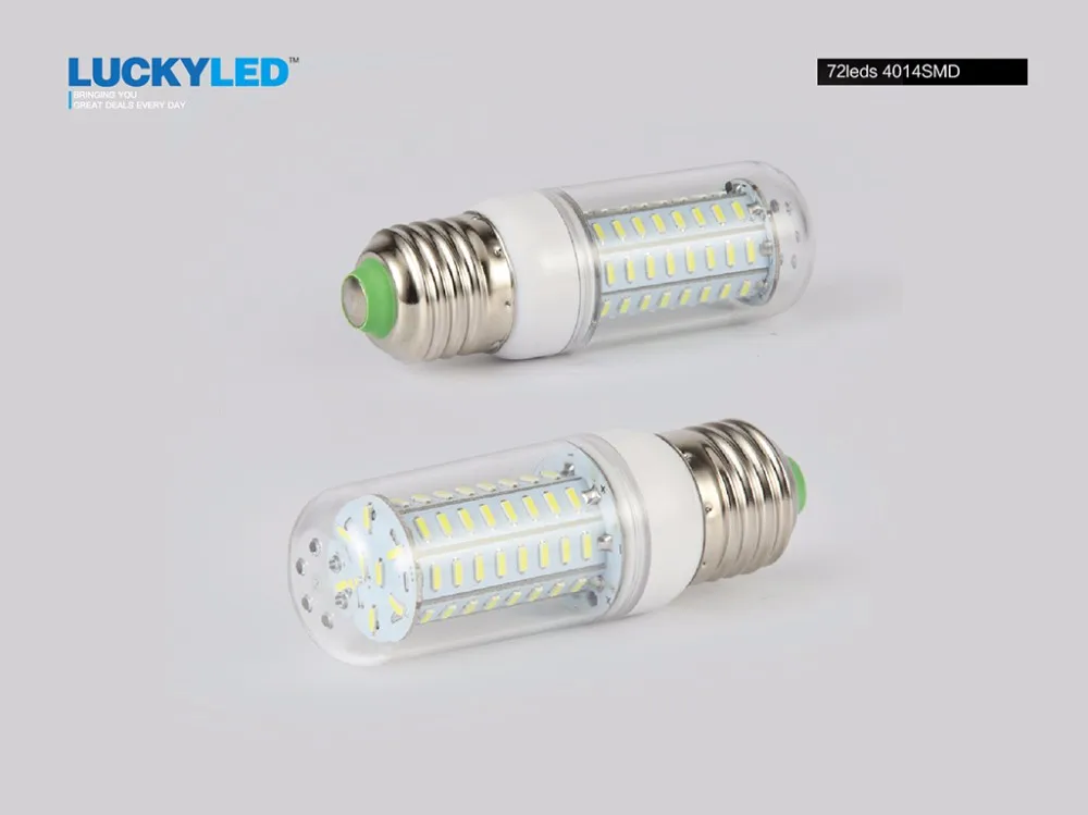 LUCKYLED светодиодный кукурузный светильник лампочка E27 светодиодный светильник 220V SMD4014 36 56 72 96 138 светодиодный s 360 угол люстра Свеча светильник ing лампада светодиодный